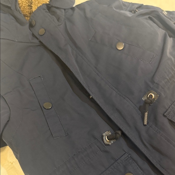 Zara Kids Dark Blue Hooded Raincoat - Picture 4 of 4